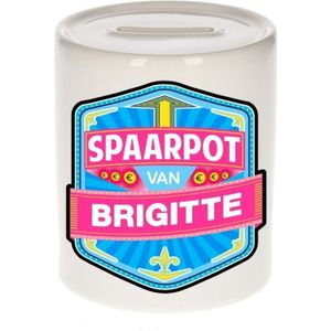 Kinder spaarpot voor Brigitte - keramiek - naam spaarpotten