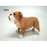 Dierenbeelden Engelse bulldog hond - Decoratie beeldje 9 cm