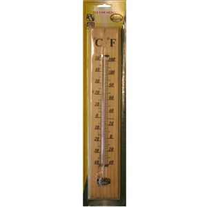 Houten Buiten Thermometer 40 X 7 cm