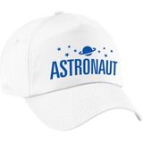 Astronaut verkleed pet wit voor dames en heren - astronaut baseball cap - carnaval verkleedaccessoire voor kostuum