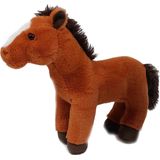 Pia soft Toys Knuffeldier lopend Paard - zachte pluche stof - premium kwaliteit knuffels - lichtbruin - 30 cm - Paarden