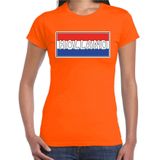 Holland landen t-shirt oranje dames -  Nederland landen shirt / kleding - EK / WK / Olympische spelen outfit