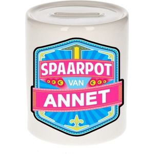 Kinder spaarpot voor Annet - keramiek - naam spaarpotten