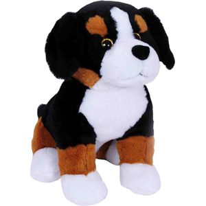 Pluche speelgoed knuffeldier Berner Sennen hond van 33 cm - Dieren knuffels - Cadeau voor kinderen