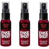 Nep bloed schmink/make up - 3x - spray - 50 ml