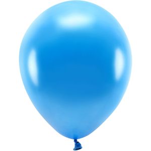 100x Blauwe ballonnen 26 cm eco/biologisch afbreekbaar - Milieuvriendelijke ballonnen - Feestversiering/feestdecoratie - Blauw thema - Themafeest versiering