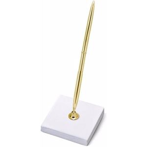 Pennenhouder Luxe - Bruiloft - incl. pen - goud  - 8 x 16,5 cm