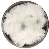 6x Kerstslingers winter wit 10 cm breed x 270 cm - Guirlande folie lametta - Winter witte kerstboom versieringen