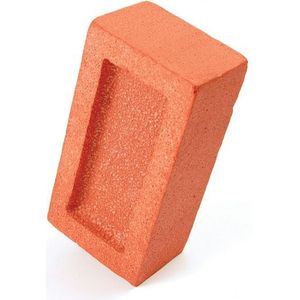 Nep baksteen van piepschuim - 20 x 10,5 x 7,5 cm - fopartikel