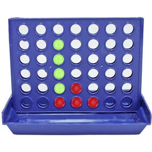 Bingo Vier op een rij Reisspel - Compact formaat - Kunststof - Groen/Rood - Geschikt voor kinderen en volwassenen