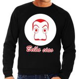 Zwart Salvador Dali sweatshirt maat XL - met La Casa de Papel masker voor heren - kostuum