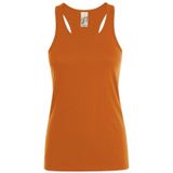 Sols Oranje tanktop / hemdje - dames - EK / WK voetbal supporter / Koningsdag - katoen - mouwloos t-shirt / tanktops / singlet