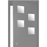 5Five Plak spiegels tegels - 8x stuks - glas - zelfklevend - 20 x 20 cm - vierkantjes - muur/deur/wand
