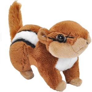 Wild Republic Knuffel Eekhoorn - Chipmunk - pluche - 13 cm - knuffeldier