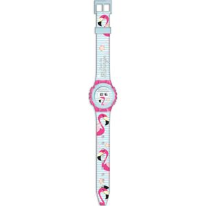 Flamingo digitaal horloge voor meisjes - kinderhorloges/kinderuurwerken