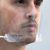 5x Beschermende mond/neus gezichtsschermen transparant voor volwassenen - Herbruikbaar gezichtsscherm