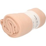 5x stuks polyester fleece dekens/dekentjes 130 x 160 cm in de kleur koraal roze