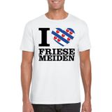 I love Friese meiden t-shirt wit heren - Friesland shirt