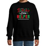 Santas little helper / Het hulpje van de Kerstman Kerstsweater - zwart - kinderen - Kersttruien / Kerst outfit
