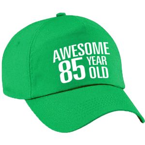 Awesome 85 year old verjaardag pet / cap groen voor dames en heren - baseball cap - verjaardags cadeau - petten / caps