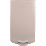 MSV Pedaalemmer - 2x - kunststof - beige - 3L - klein model - 15 x 27 cm - Badkamer/toilet