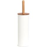 Zeller Badkamer/toilet accessoires - WC-borstel en pedaalemmer 3L - wit