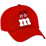 Bellatio Decorations Verkleed pet voor volwassenen - letter M - rood - unisex - carnaval