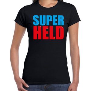 Super held fun tekst t-shirt zwart dames - Fun tekst /  Verjaardag cadeau / kado t-shirt