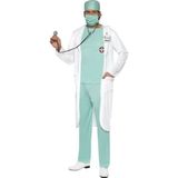 Dokter chirurg kostuum / verkleedpak met jas voor heren