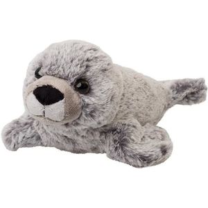 Pluche grijze zeehond knuffel - size 22 cm - Kinderen speelgoed - Dieren knuffels cadeau - zeehonden