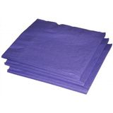 100x stuks tafel servetten papier 33 x 33 cm paars - Feestversieringen/thuis gebruik