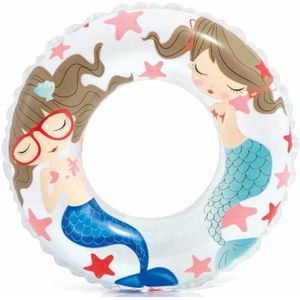 Intex zwemband/zwemring voor kinderen 61 cm - Zeemeermin/zeemeerminnen print