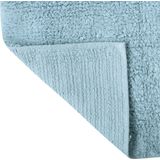 MSV Badkamerkleedje/badmat tapijtje - voor op de vloer - lichtblauw - 40 x 60 cm - polyester/katoen