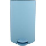 MSV Pedaalemmer - kunststof - lichtblauw - 3L - klein model - 15 x 27 cm - Badkamer/toilet