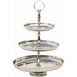 Etagere zilver 3-laags - Serveerplateaus -