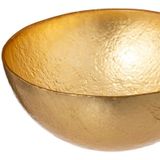 Secret de Gourmet Kommetjes/serveer schaaltjes - 2x - Athena - glas - D15 x H5 cm - goud - Stapelbaar