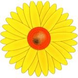 Sunnydays Fruitvliegjes val zonnebloem raamsticker - 9x stickers - geel - diameter 8,5