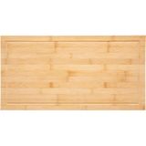 Grote snijplank rechthoek 52 x 28 cm van bamboe hout - Serveerplank - Broodplank