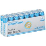 16x Grundig R06 AA batterijen 1.5 volt - Alkaline batterijen - Voordeelpak