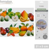 Sunnydays Fruitvliegjes val fruit raamstickers - 9x stickers - ongedierte bestrijding