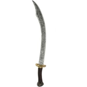 Verkleed ridders/Arabisch kromzwaard 72 cm bewerkt volwassenen - Carnaval wapens