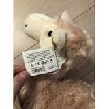 Pluche roze alpaca knuffel 32 cm - Lama boerderijdieren knuffels - Speelgoed voor kinderen