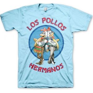 T-shirt Breaking Bad Los Pollos - lichtblauw - voor heren - Los Pollos Hermanos - korte mouwen