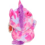 Keel Toys pluche eenhoorn knuffel - regenboog kleuren fuchsia roze - 25 cm