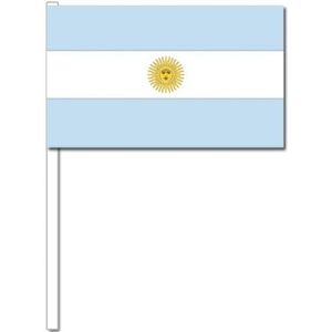 Zwaaivlaggetjes Argentinie 12 x 24 cm