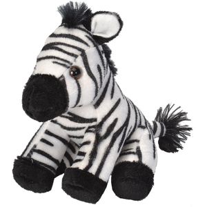 Pluche knuffel Zebra van ongeveer 13 cm - Speelgoed knuffelbeesten