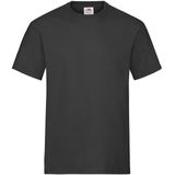 3-Pack Maat 2XL - T-shirts zwart heren - Ronde hals - 195 g/m2 - Ondershirt shirt - Zwarte katoenen shirts voor mannen