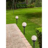 Lumineo solar prikspots - set 12x - bollen verlichting - H27 cm - warm wit