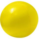 2x stuks opblaasbare strandballen extra groot plastic geel 40 cm - Strand buiten zwembad speelgoed