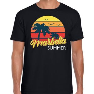 Marbella zomer t-shirt / shirt Marbella summer voor heren - zwart - Marbella beach party outfit / vakantie kleding /  strandfeest shirt